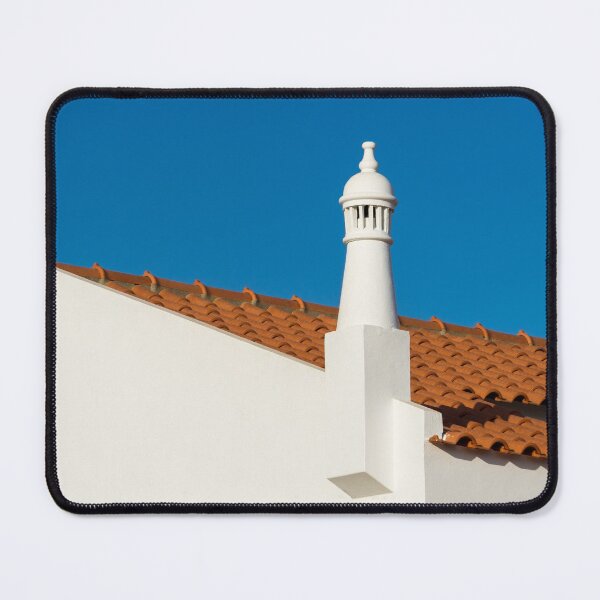 Item preview, Signature Algarvian Roofline - Red Terracotta Tiles and Classic Fretted Crown Chimney designed and sold by Georgia Mizuleva.