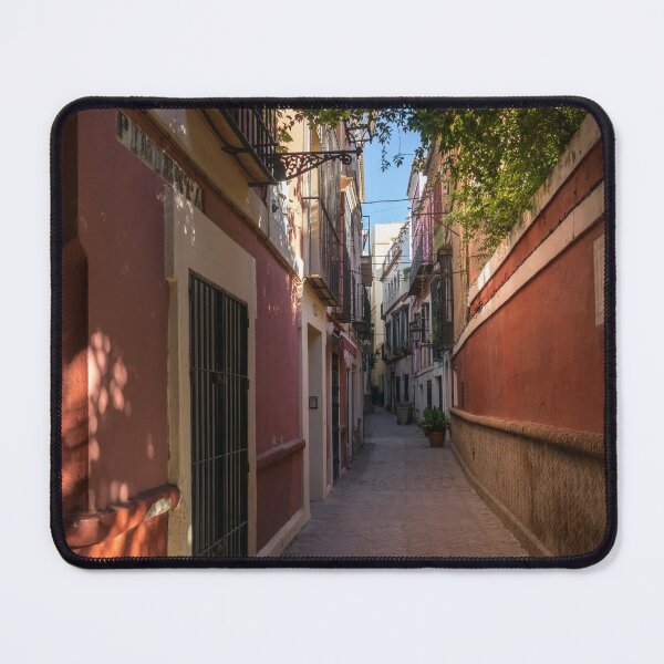 Item preview, Gallivanting Around Seville is Pure Charm - Calle Pimienta Red Facades designed and sold by Georgia Mizuleva.