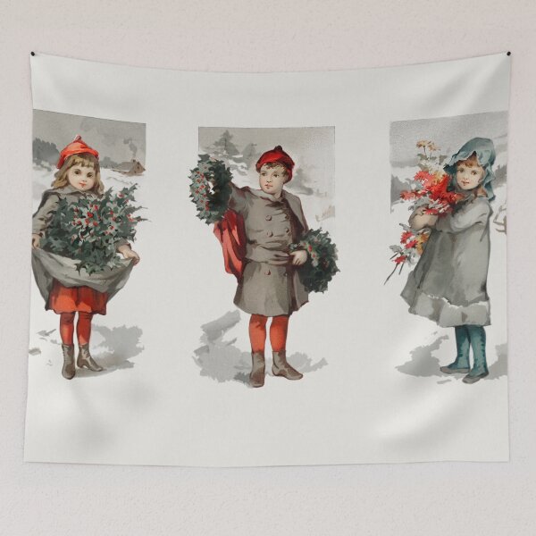 Item preview, Children in Winer Snow designed and sold by GrannysGarage.