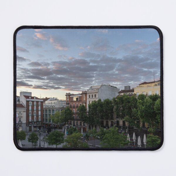 Item preview, Gallivanting Around Madrid is a Pure Delight - Plaza de Santa Ana Colourful Dawn designed and sold by Georgia Mizuleva.
