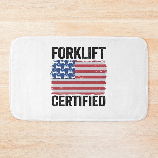 Item preview, Forklift Certified American Flag Funny Forklift Driver designed and sold by Stronzi.