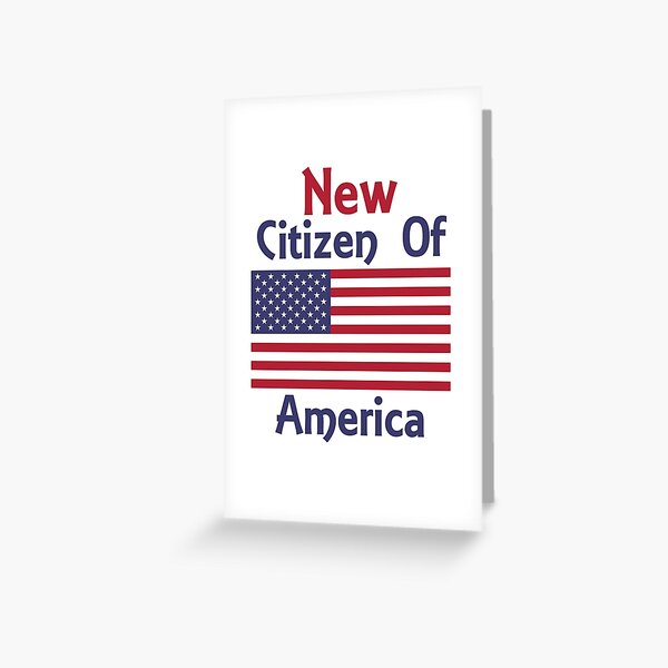 Nueva Ciudadanía de América Ciudadanía de camiseta Tarjetas de felicitación