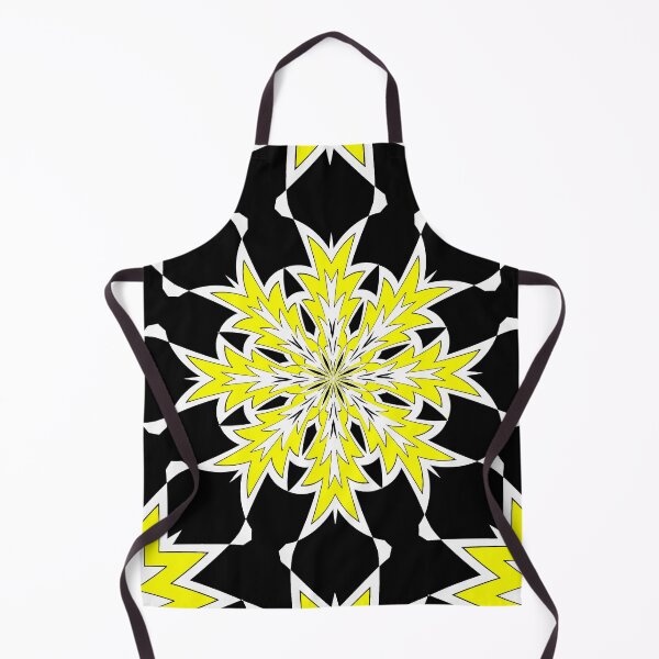 Item preview, Bizarre Geometric Yellow Black and White Kaleidoscope designed and sold by taiche.