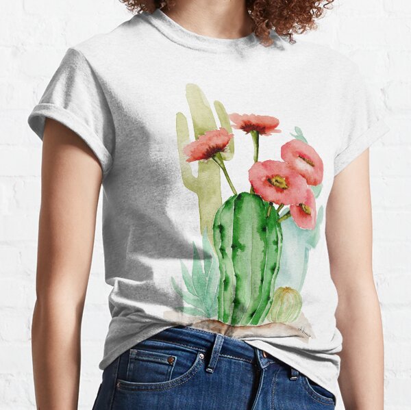 Cactus succulents composition Classic T-Shirt