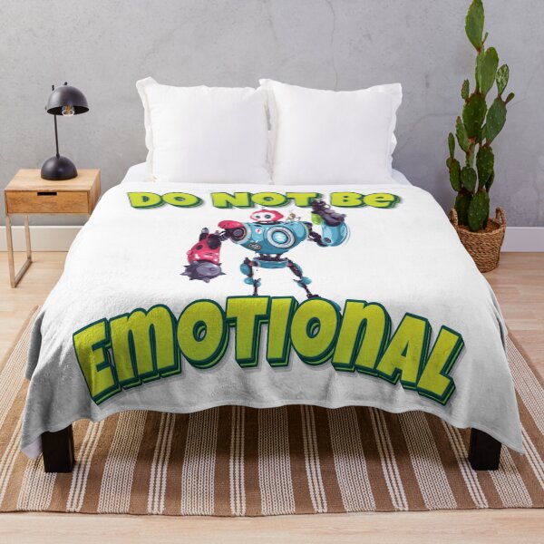 Item preview, Do Not Be Emotional Modern Robot With Weapon designed and sold by WordsGamersUse.