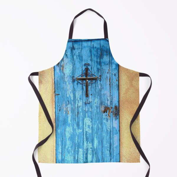 Item preview, Mesilla Blue Door with Iron Cross designed and sold by William E Lopez.