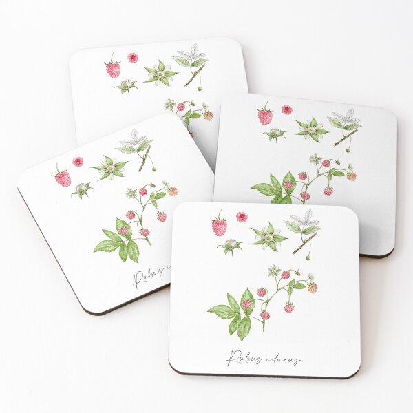 Item preview, Raspberry (rubus idaeus) botanical painting designed and sold by PetitMartin.