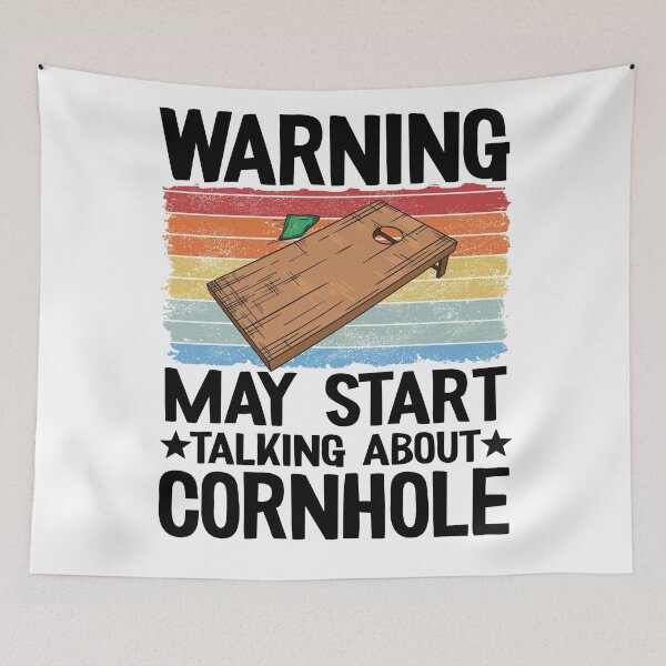 Item preview, Bean Bag Toss Funny Warning May Start Talking About Cornhole designed and sold by Stronzi.