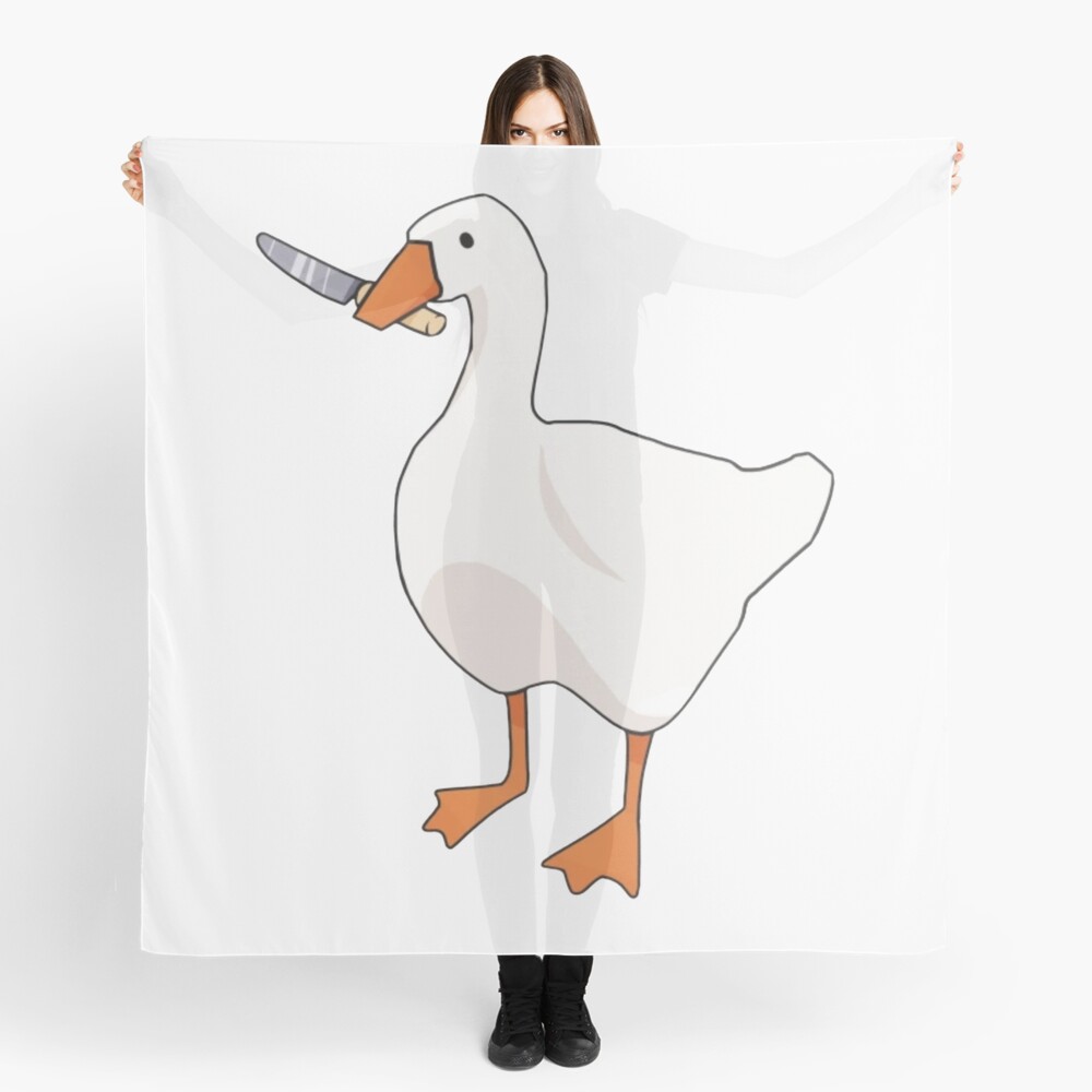 Duck with knife Scarf