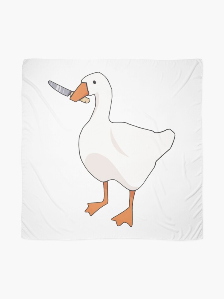 Alternate view of Duck with knife Scarf