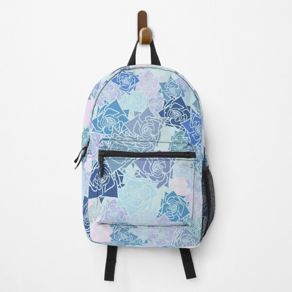 Item preview, Lined flowers- blue gradient designed and sold by wiwiart.
