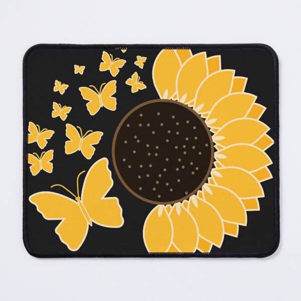 Item preview, sunflower with butterflies designed and sold by Art Shadow.