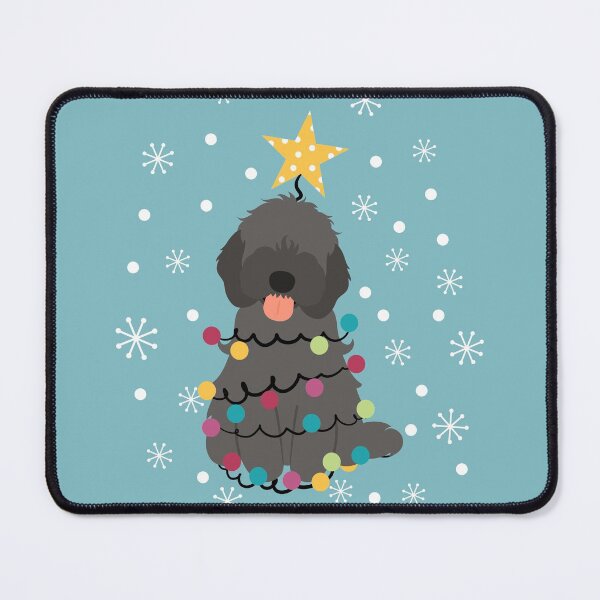 Item preview, Black Cockapoo Cavapoo Cavoodle Christmas Tree designed and sold by Lulupainting.
