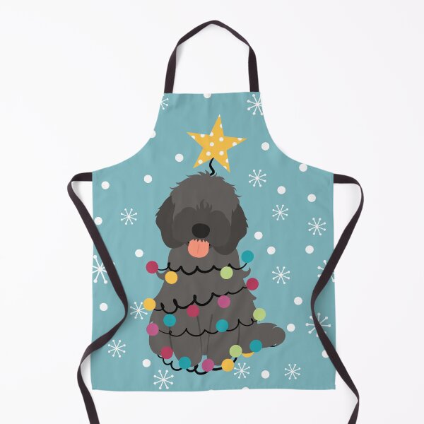 Item preview, Black Cockapoo Cavapoo Cavoodle Christmas Tree designed and sold by Lulupainting.