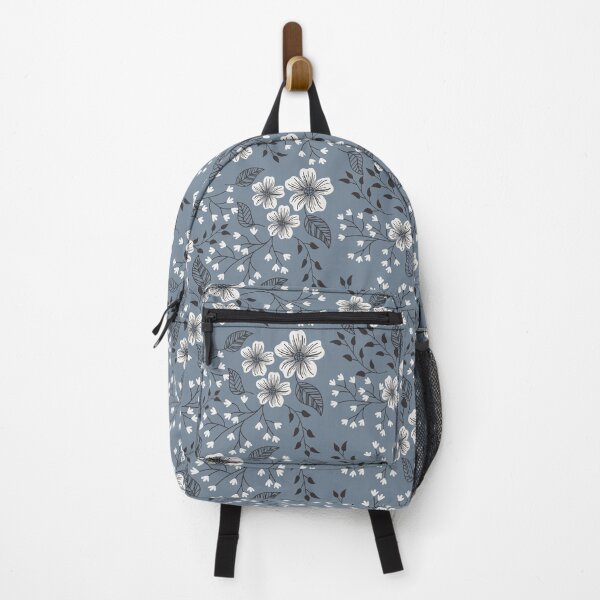 Item preview, Slate gray floral designed and sold by AllPrintsAndArt.