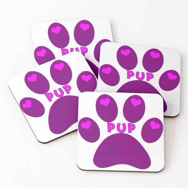 Item preview, Pink and Purple Pup Paw designed and sold by babyjoonie.