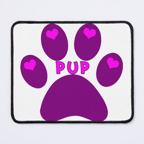 Item preview, Pink and Purple Pup Paw designed and sold by babyjoonie.