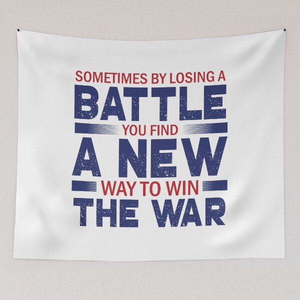 Item preview, Donald Trump Quote - Lose A Battle, Win A War  designed and sold by AB-BRAND.
