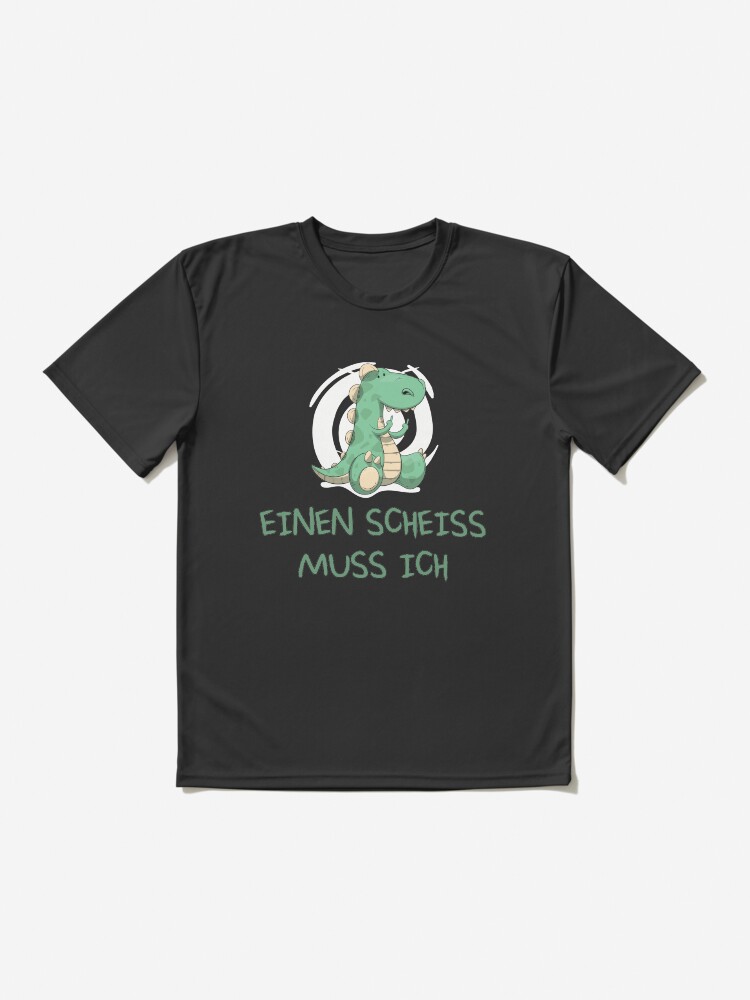 Alternative Ansicht von Einen Scheiss muss ich - Dino Motiv Funktionsshirt