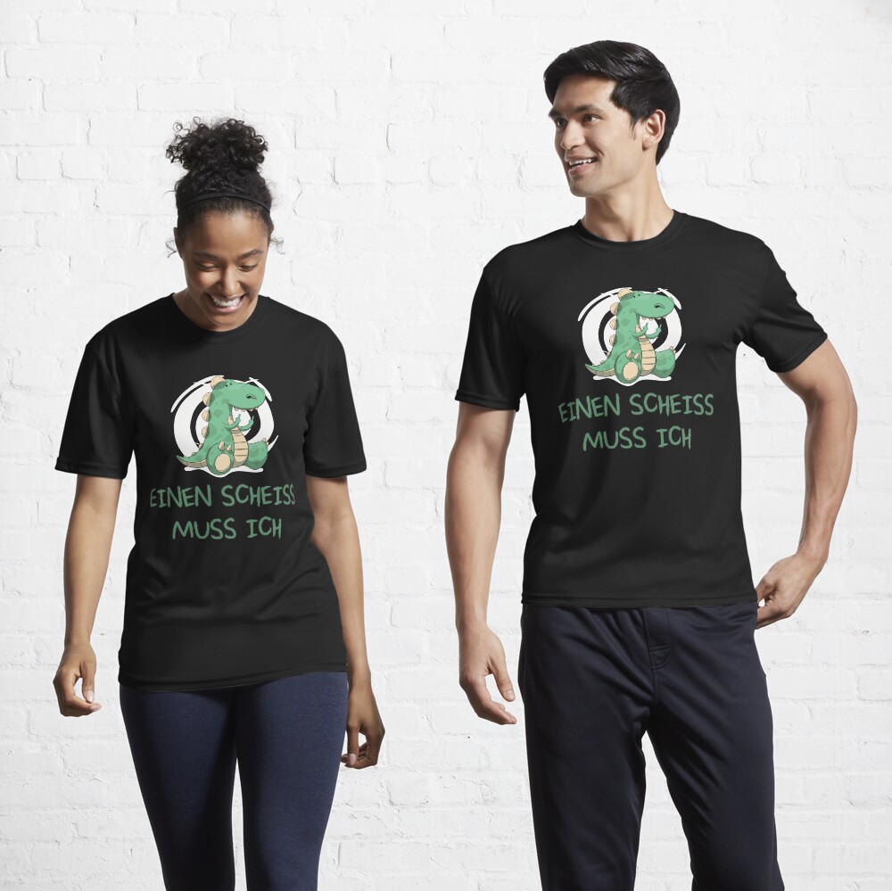 Einen Scheiss muss ich - Dino Motiv Funktionsshirt