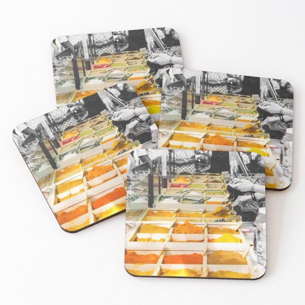 Item preview, yellow spice customer women shop market stall designed and sold by fineartitalia.