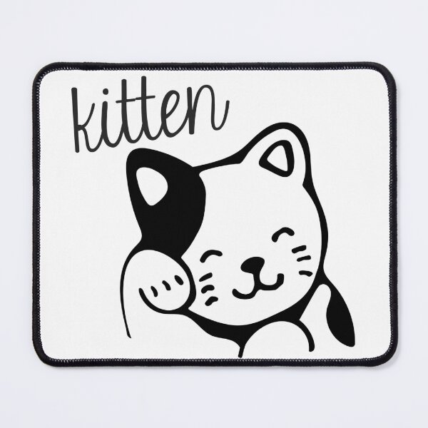 Item preview, Kitten Grooming Cat Black and White designed and sold by babyjoonie.