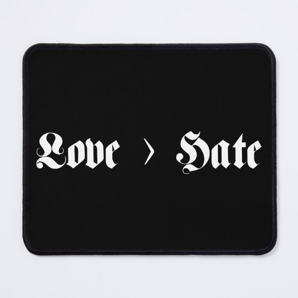 Item preview, Love Is Greater Than Hate Amor Amore Positive Peace Quote designed and sold by henrymencia.