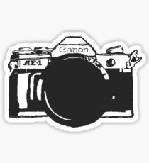 Canon AE-1 black and White Sticker