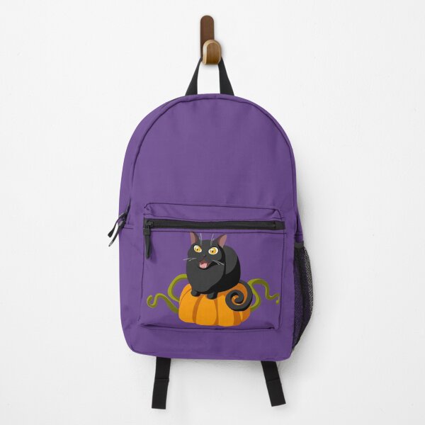 Item preview, halloween black cat on pumpkin designed and sold by DiviaDesigns.