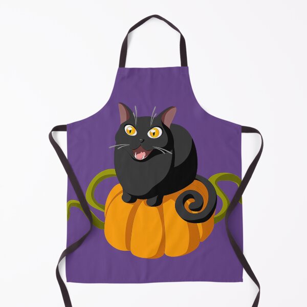 Item preview, halloween black cat on pumpkin designed and sold by DiviaDesigns.