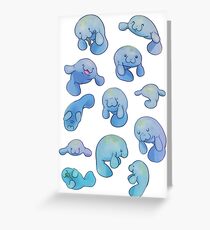 Manatees Greeting Card