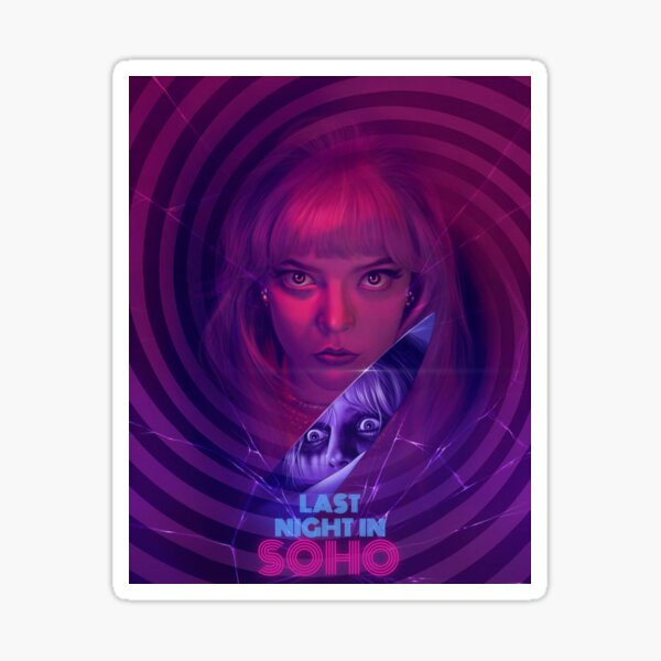 Item preview, Last Night In Soho Poster Stickers designed and sold by sentirpotrowol.