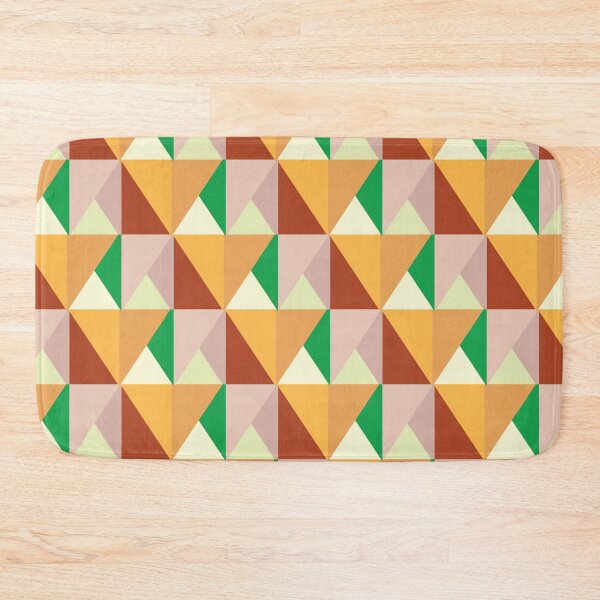 Item preview, retro  triangle geometric seamless pattern| surface design designed and sold by Jasmine Blooms Designs.