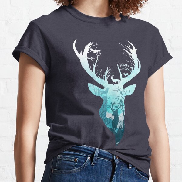 Deer Blue Winter Classic T-Shirt