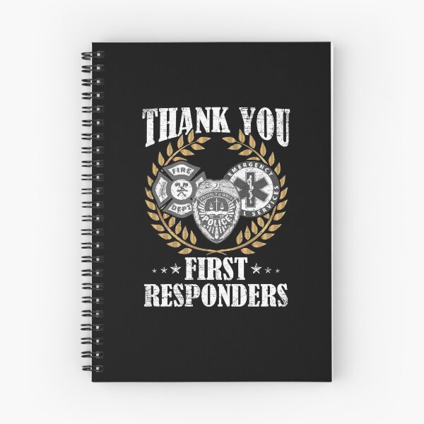 Item preview, Thank You First Responders Patriotic EMT Police Firefighter designed and sold by Dressed For  Duty.