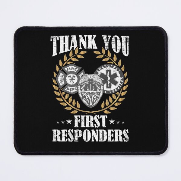 Item preview, Thank You First Responders Patriotic EMT Police Firefighter designed and sold by Dressed For  Duty.