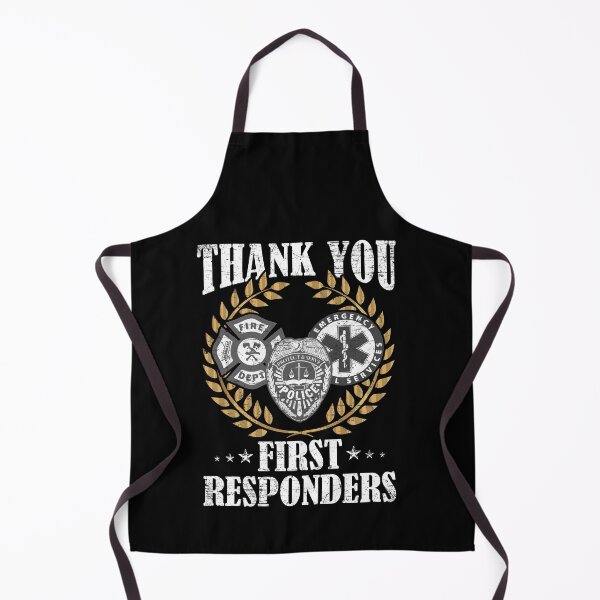 Item preview, Thank You First Responders Patriotic EMT Police Firefighter designed and sold by Dressed For Duty.