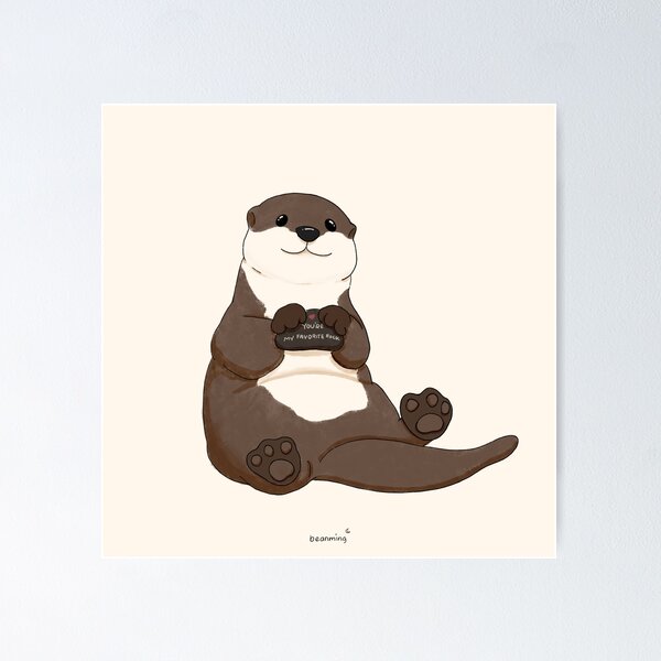 Item preview, Cute You're My Favorite Rock Otter designed and sold by beanming.