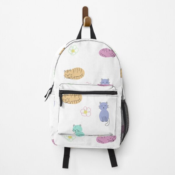 Item preview, Colorful cats with flowers designed and sold by de-creartique.