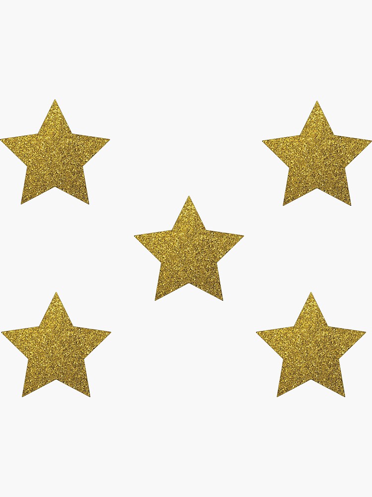 Gold Star Stickers Sticker for Sale by TheTigerDesign