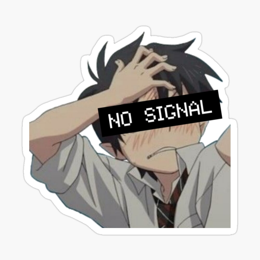 No Signal Anime Boy T-shirt 