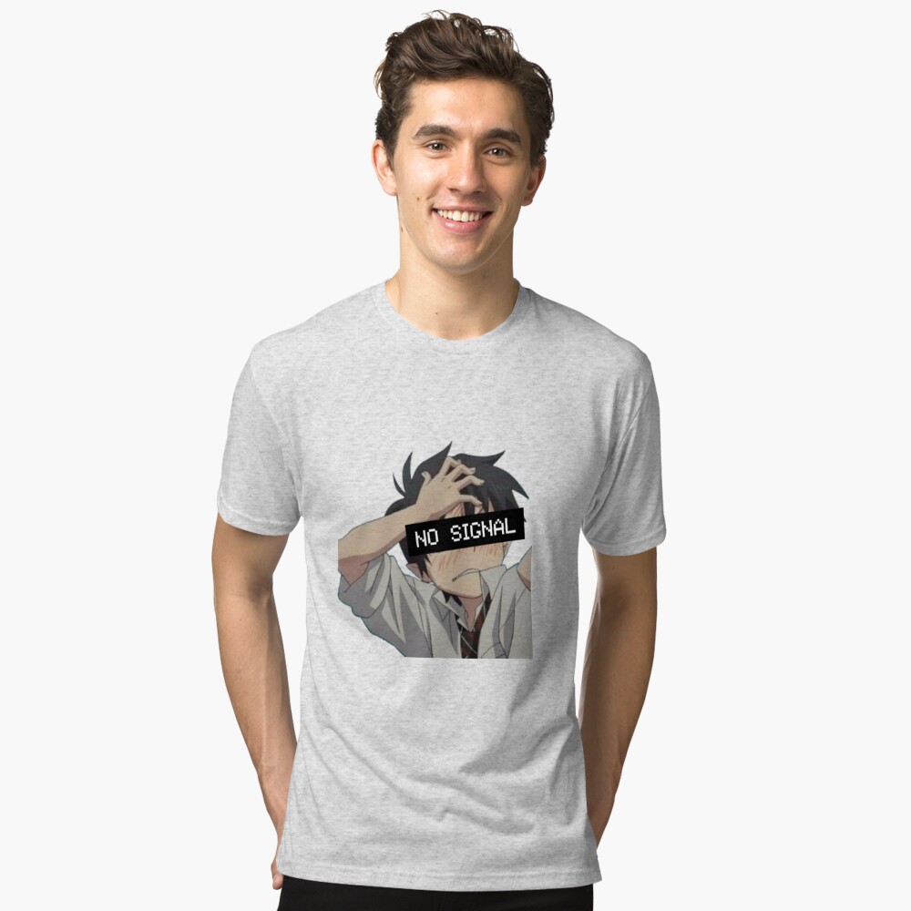 No Signal Anime Boy T-shirt 