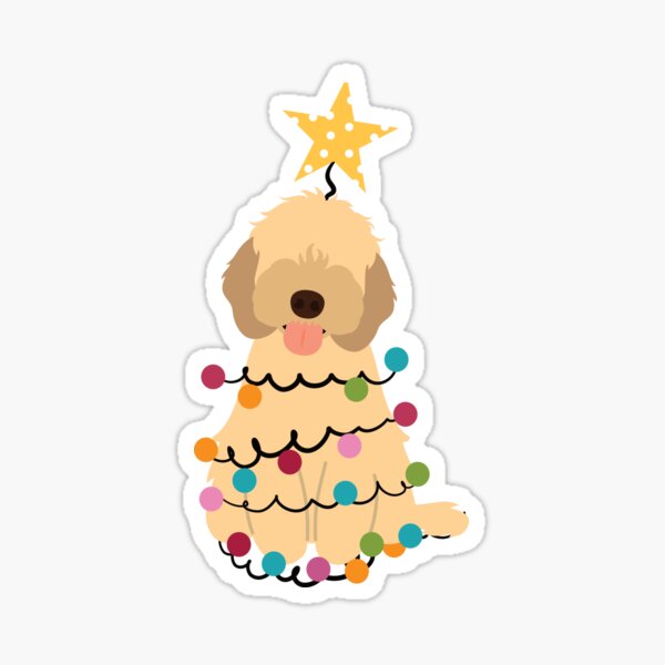 Item preview,  Apricot Cockapoo Cavapoo Cavoodle Dog Christmas Tree designed and sold by Lulupainting.