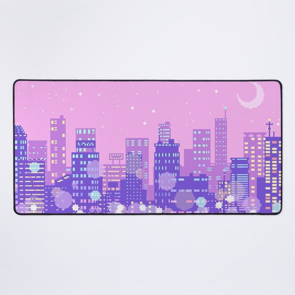 pink and purple mouse pad