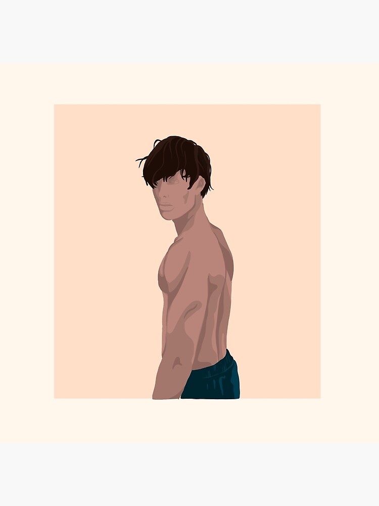 Muscular Anime Boy | Art Board Print