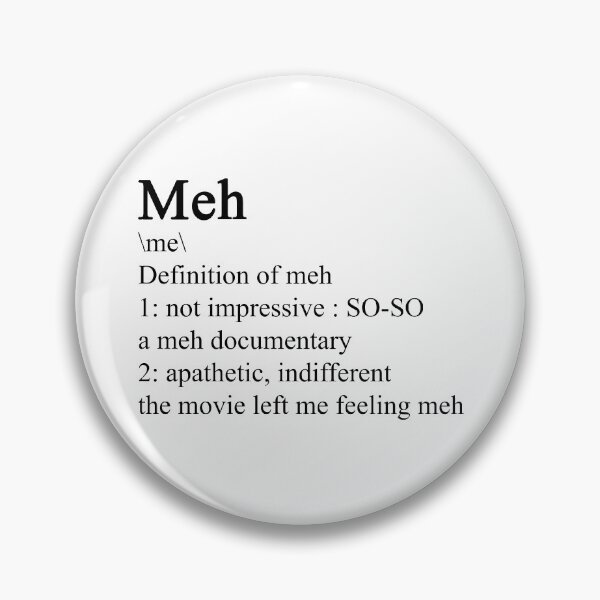 Item preview, Meh - definition designed and sold by ValentinaHramov.