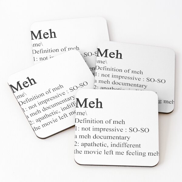 Item preview, Meh - definition designed and sold by ValentinaHramov.