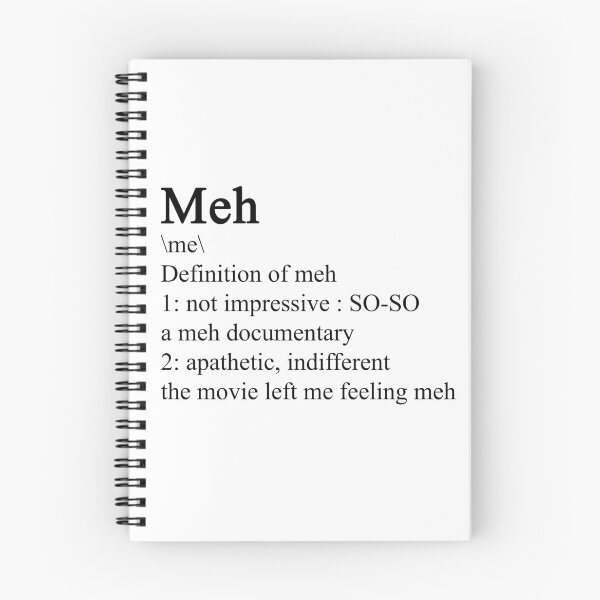 Item preview, Meh - definition designed and sold by ValentinaHramov.