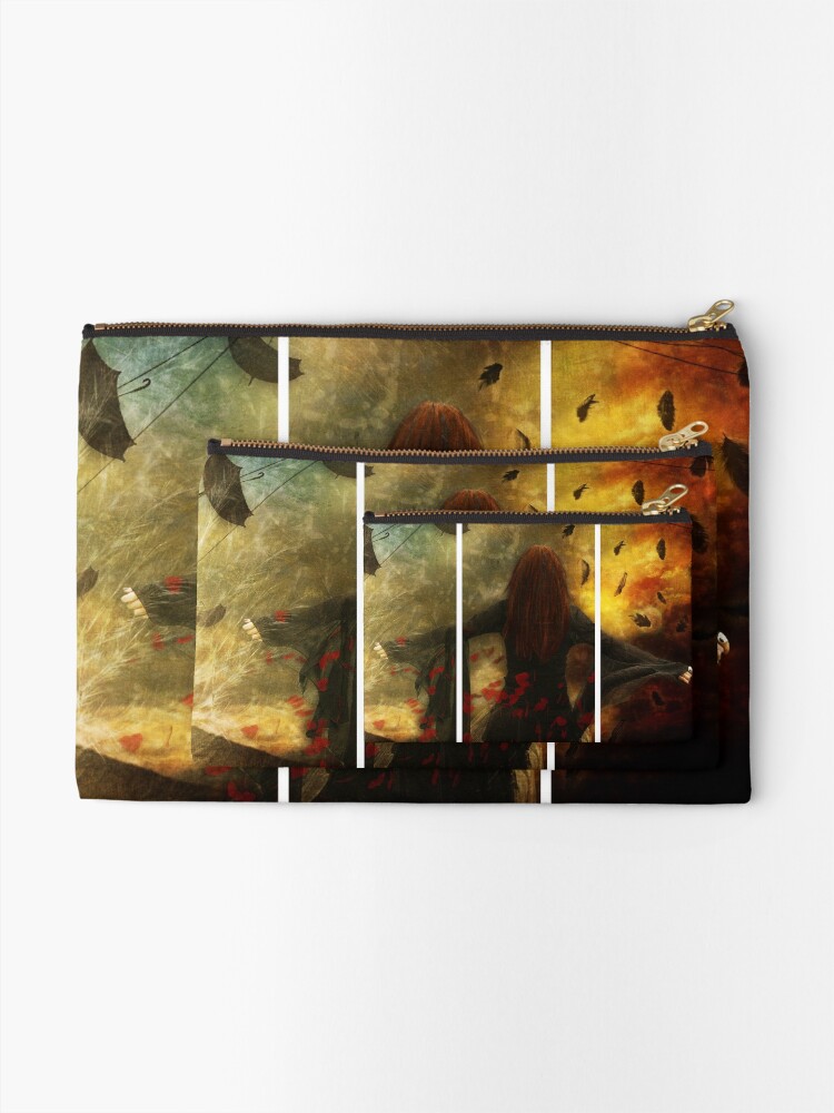 Alternate view of Falling Zipper Pouch