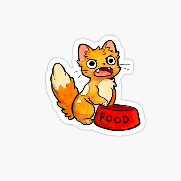 Kitty a besoin de nourriture Sticker